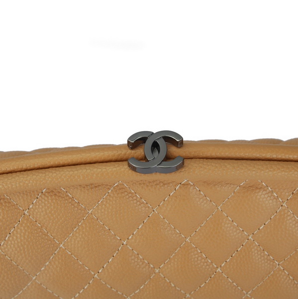 Fake Chanel Caviar Leather Mini Clutch Bags A35487 Apricot On Sale